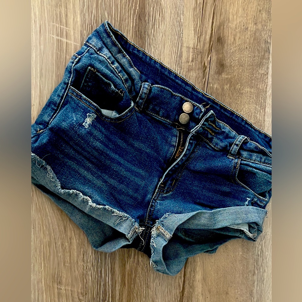 Blue jean shorts